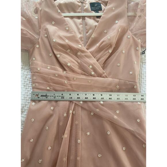 NWT ADRIANNA PAPELL DRESS GOWN 4 PINK FORMAL EVENING WEDDING GUEST BRIDESMAID - Picture 15 of 16